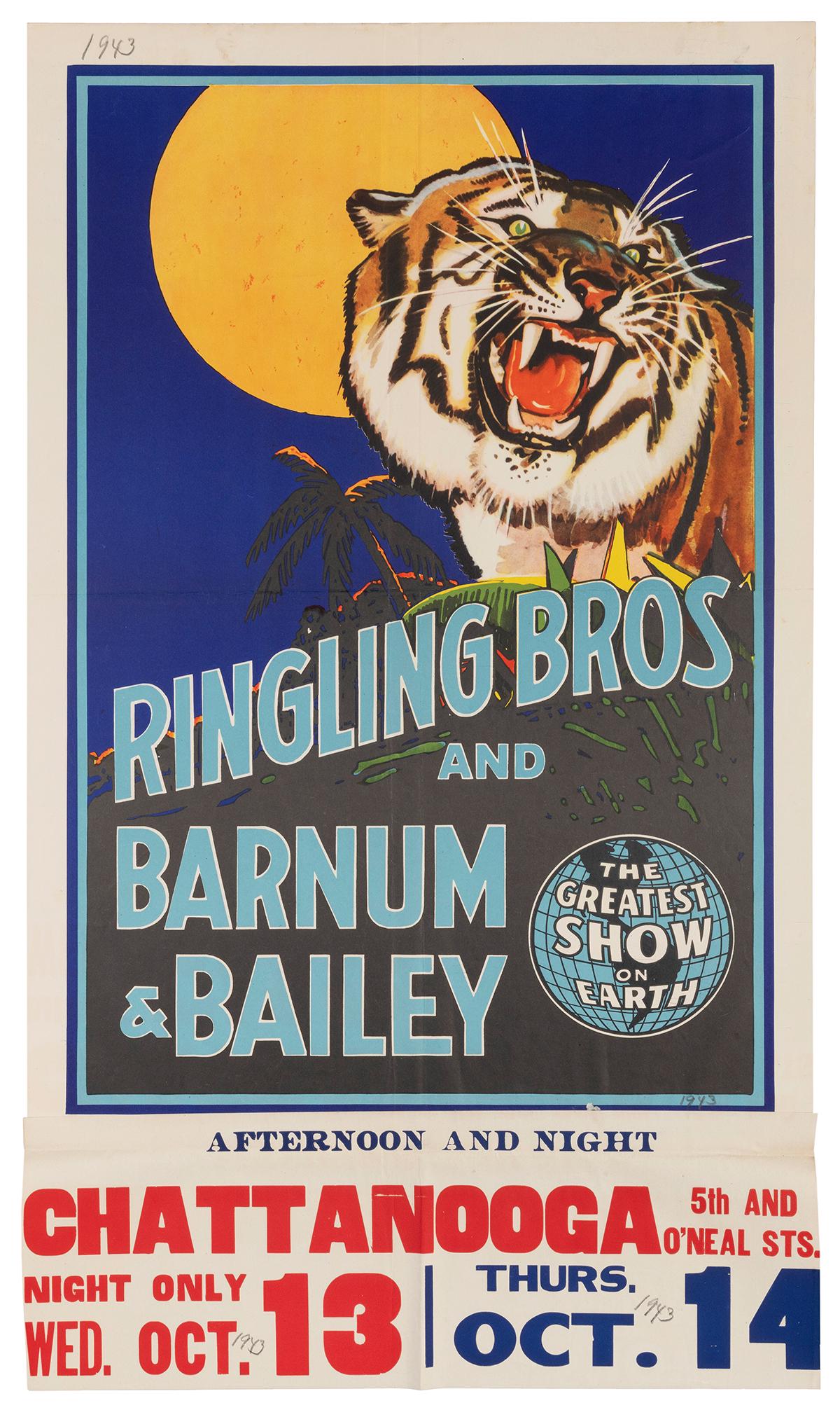 Ringling Bros. and Barnum & Bailey Circus. [1943]. Half-she... (1 of 1)