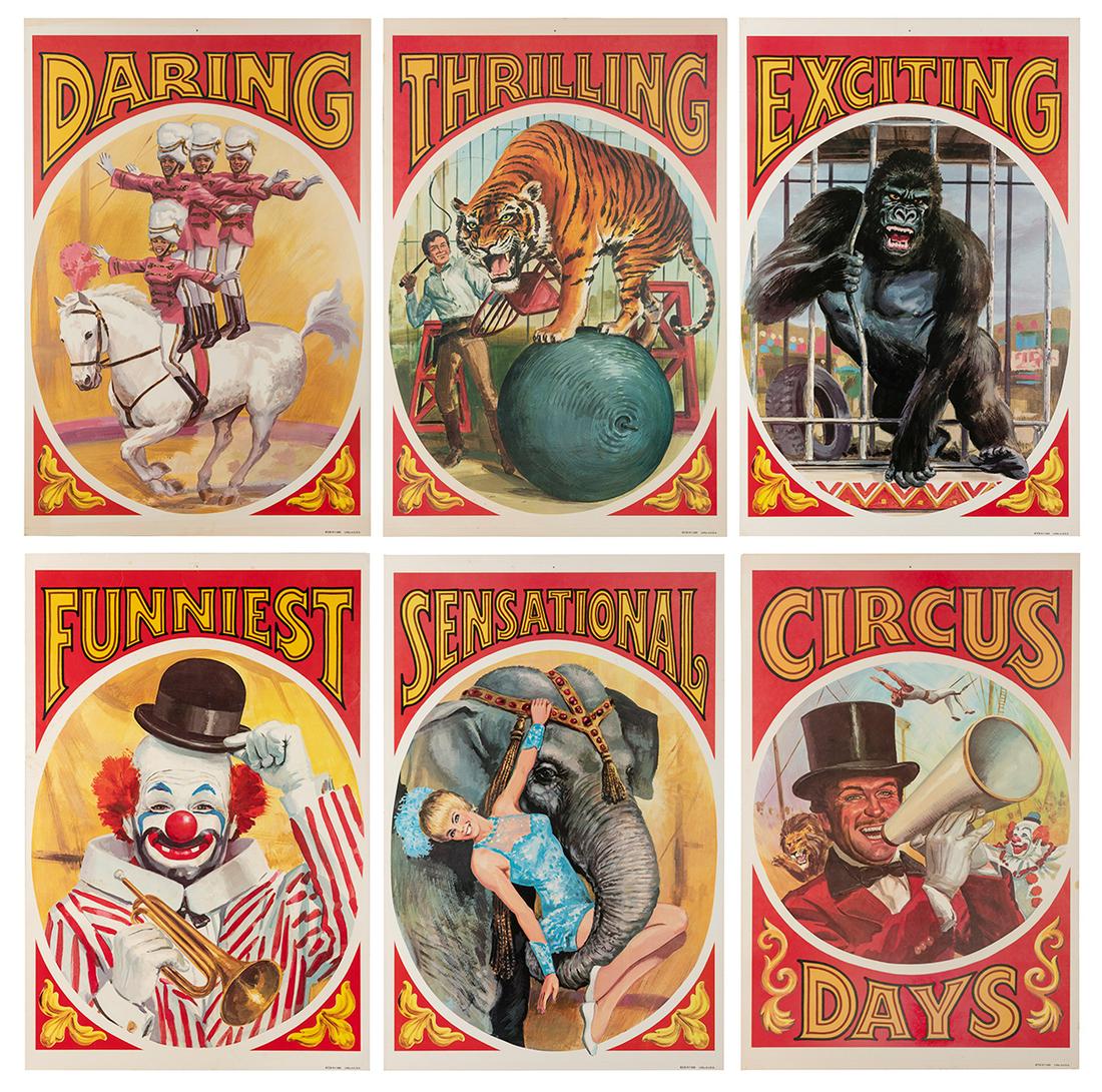 Kraft Circus Days posters (6). Kraft, ca. 1970s. Set of six... (1 of 7)