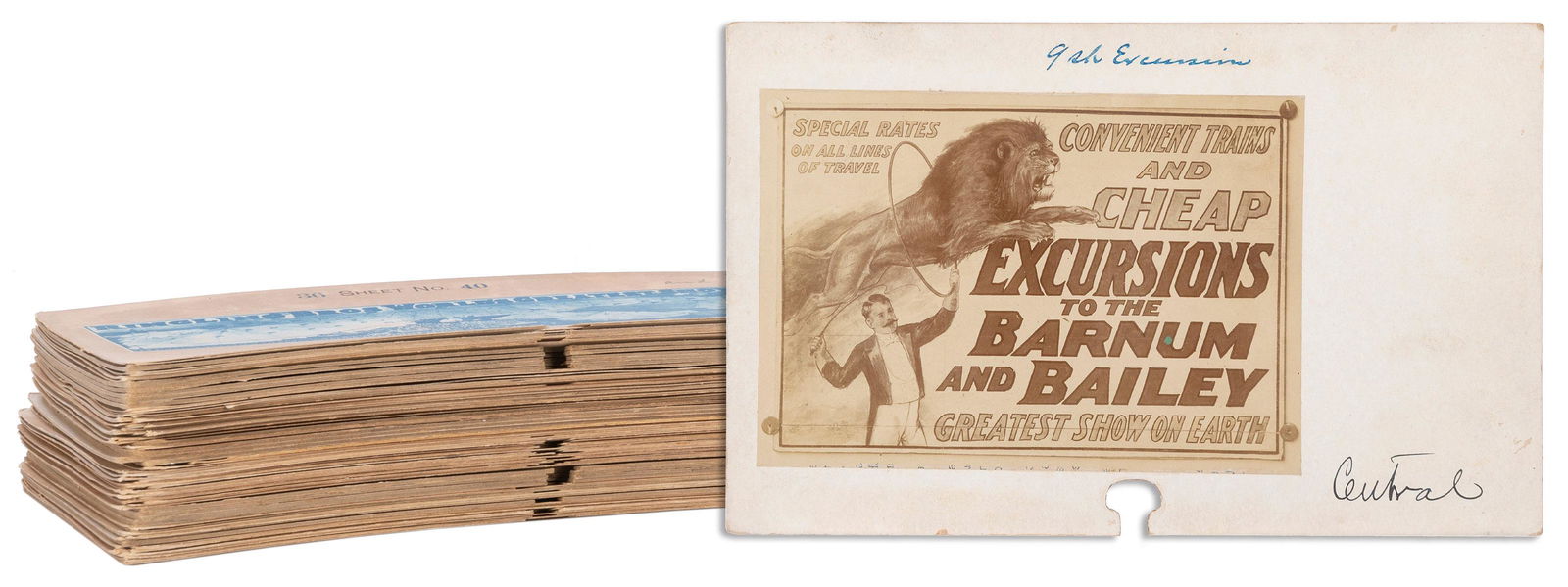 [CIRCUS POSTERS]. Strobridge Lithograph 1910s-20s circus po... (1 of 9)