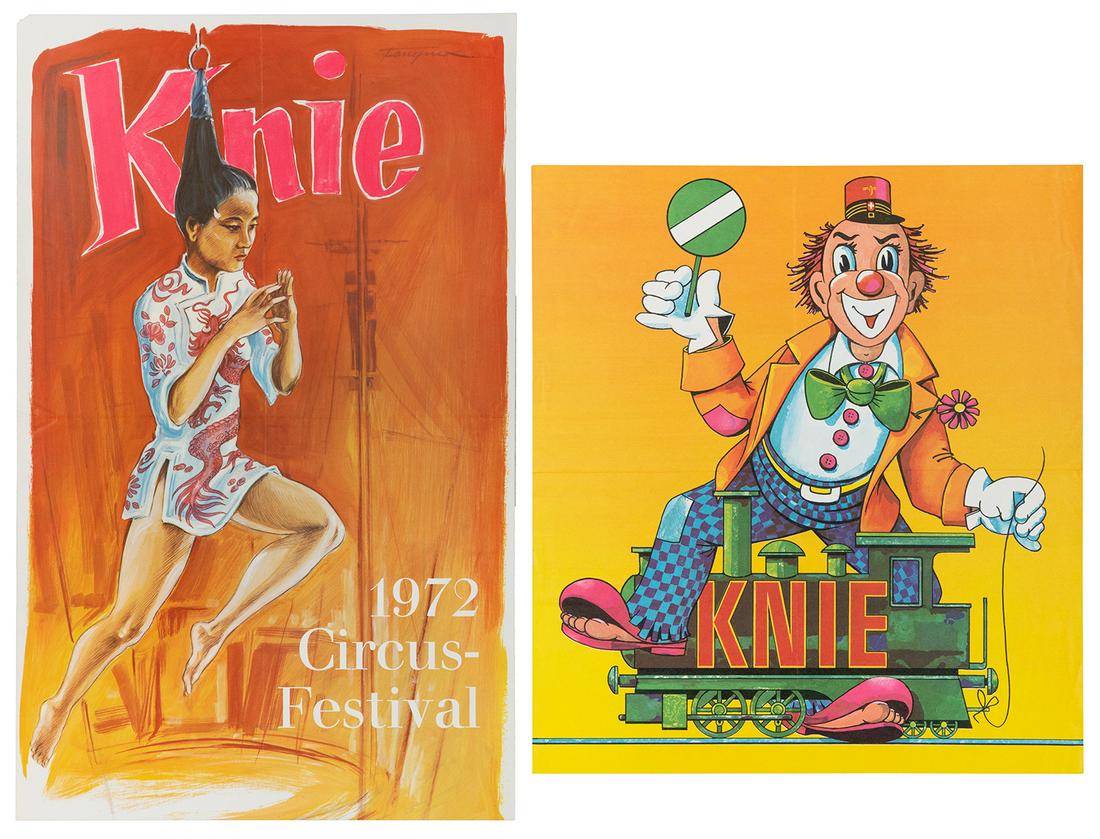 Lot of 6 Knie Circus Posters. Swiss, ca. 1970s. Including t... (1 of 1)