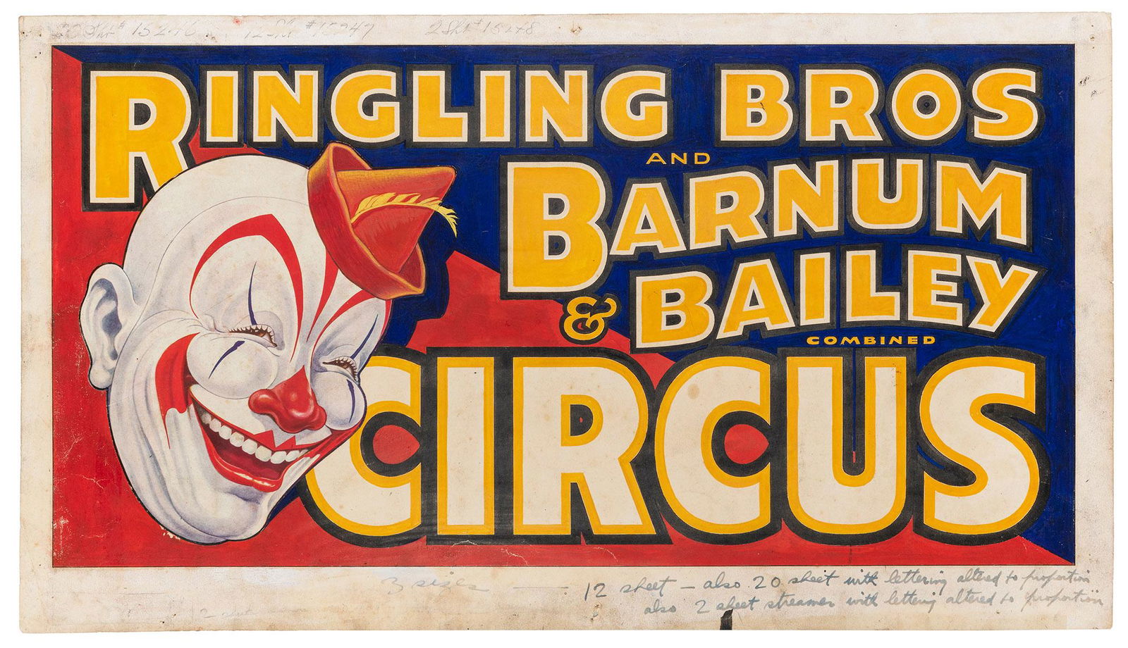 Ringling Bros. and Barnum & Bailey Poster Maquette. Circa 1... (1 of 1)