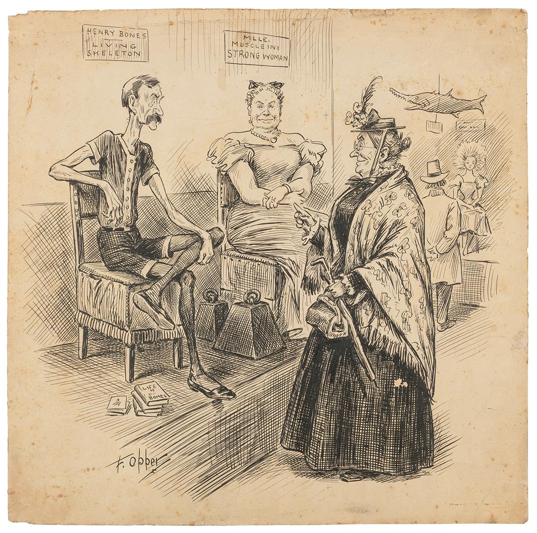 OPPER, Frederick Burr (1857-1937). Original Pen and Ink Ill... (1 of 1)