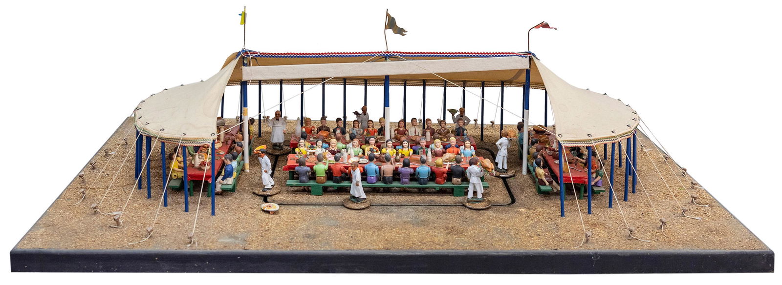 Circus Dining Tent Motorized Diorama. Scale model with many... (1 of 4)