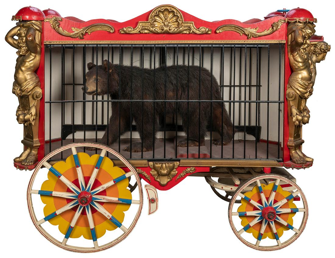 Model Circus Parade Wagon. Circa 1940. Elaborately construc... (1 of 5)