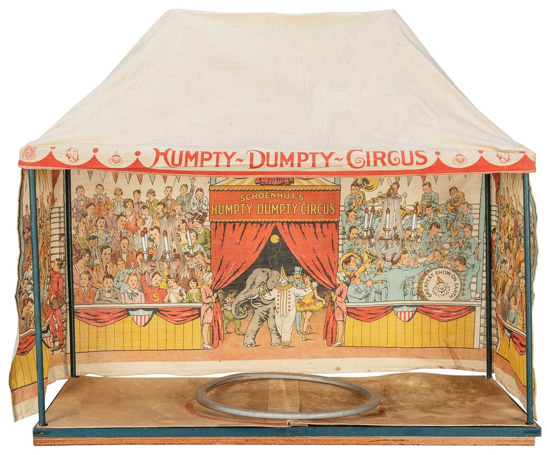 Schoenhut’s Humpty Dumpty Circus Tent. Circa 1918. Lithogra... (1 of 4)