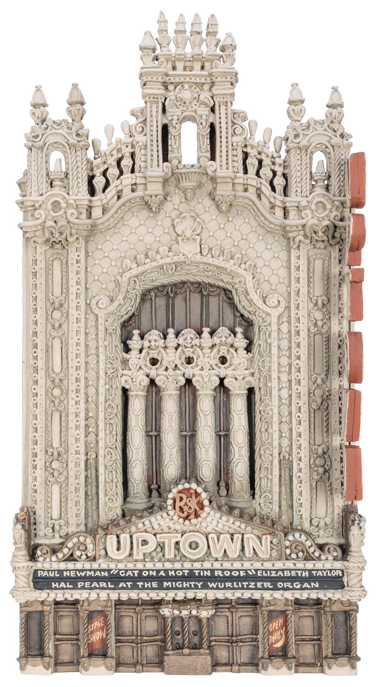 JACOBSEN, Zani (1928-1993). The Uptown Theatre. Plaster rel... (1 of 2)