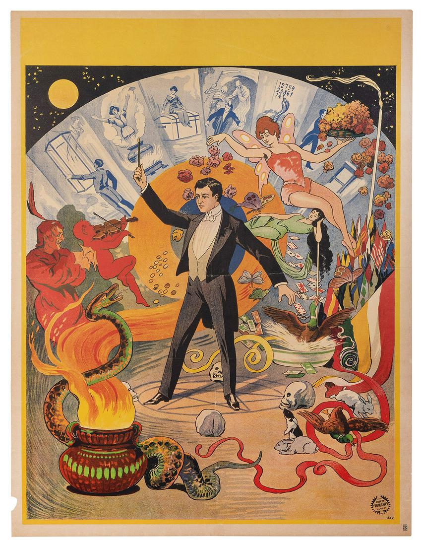 [STOCK POSTER] MAGICIAN’S STOCK POSTER. Hamburg: Adolph Fri... (1 of 1)