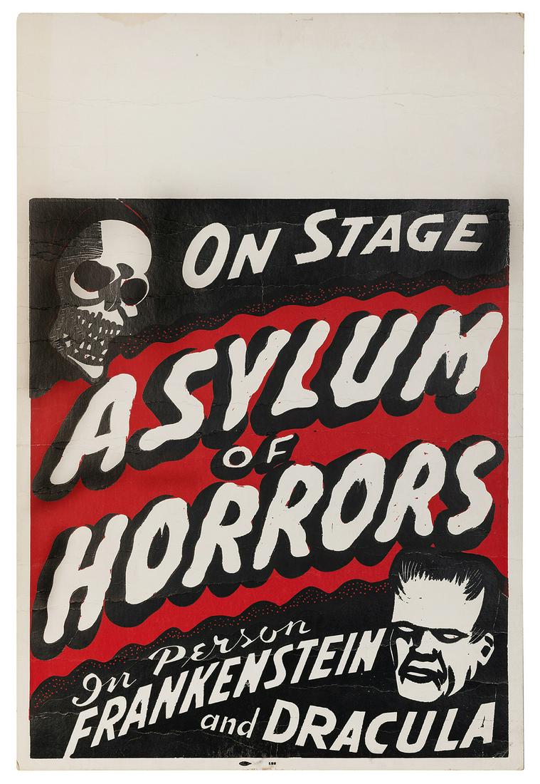 [SILKINI (JACK BAKER)]. ON STAGE. ASYLUM OF HORRORS. Circa ... (1 of 1)