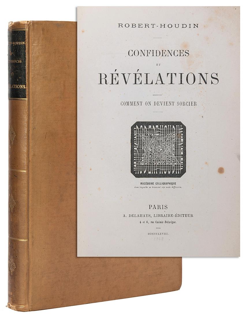 ROBERT-HOUDIN, JEAN-EUGENE (1805-1871). CONFIDENCES ET REVE... (1 of 3)