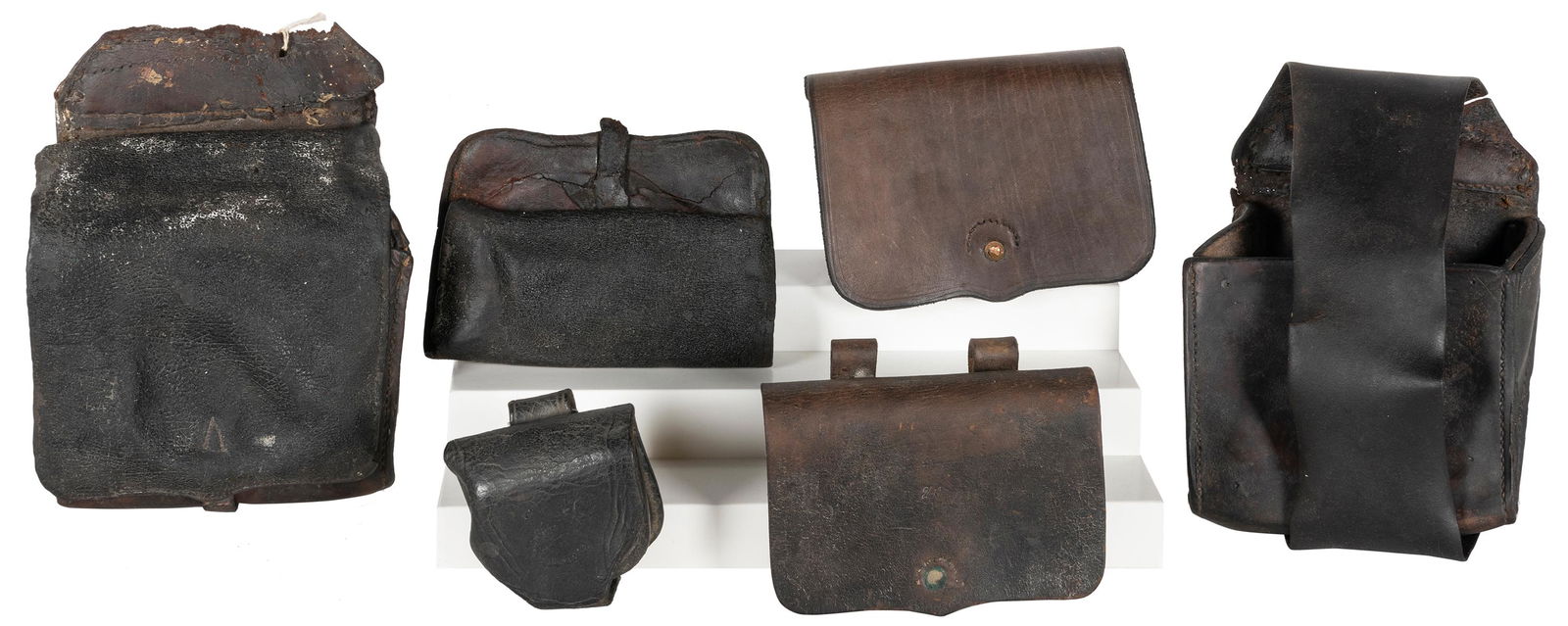 [CIVIL WAR] A group of 5 leather bags. [V.p., v.d.] Includi... (1 of 1)