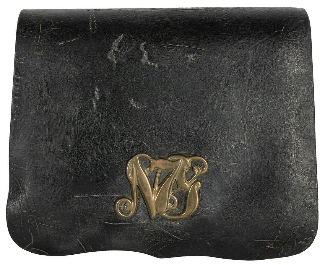[CIVIL WAR]. 7th New York Infantry Regiment cartridge box. ... (1 of 3)