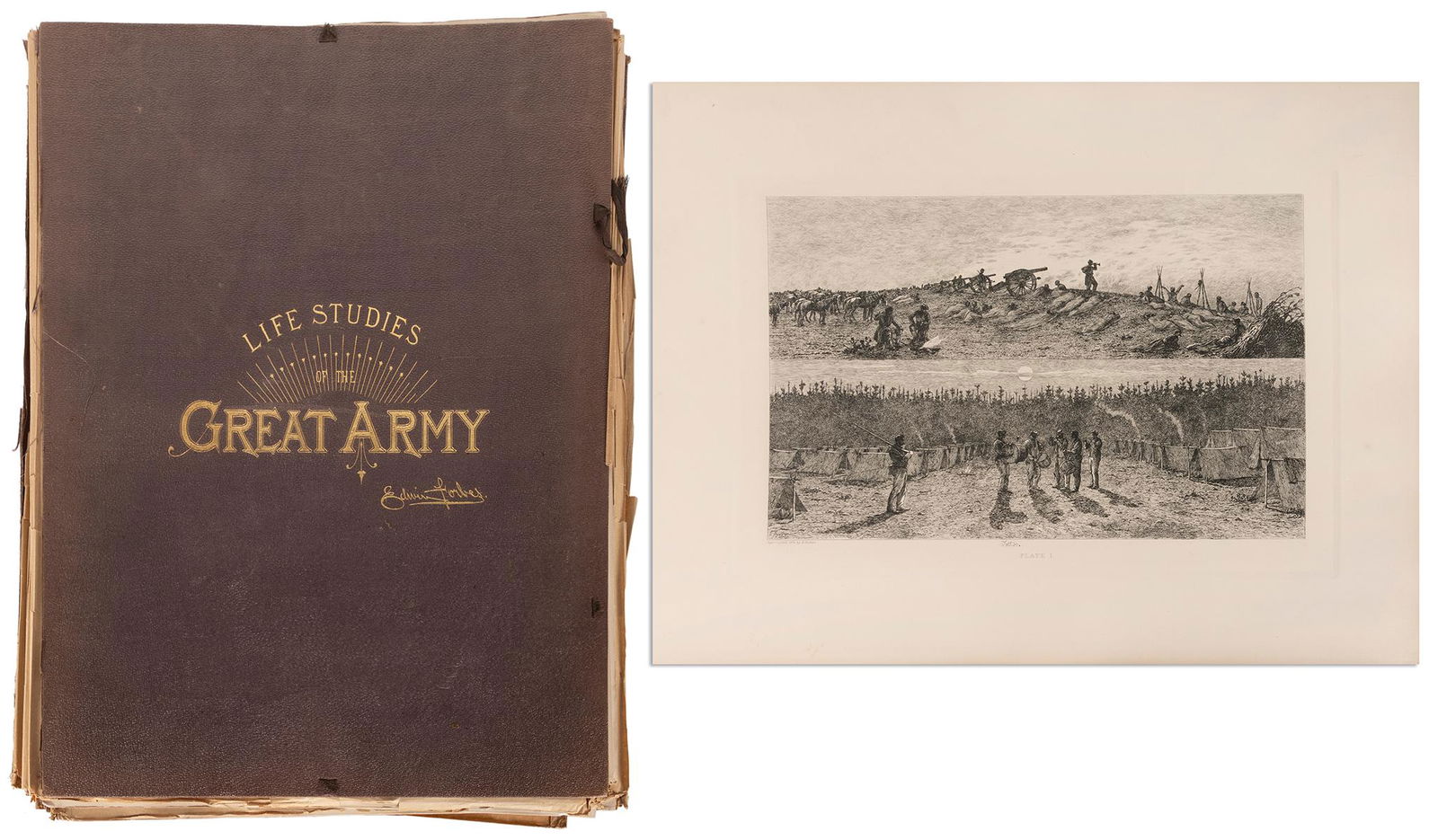 [CIVIL WAR]. FORBES, Edwin (1839-1835). Life Studies of the... (1 of 8)