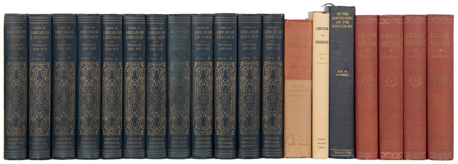 LINCOLN, Abraham (1809-1865). A group of nearly 75 volumes ... (1 of 2)