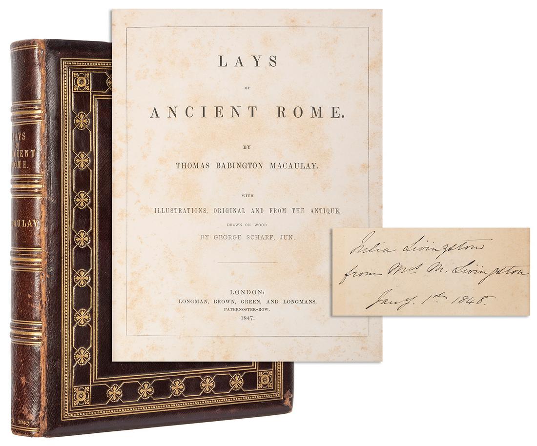 [LIVINGSTON ASSOCIATION]. MACAULAY, Thomas Babington (1800-... (1 of 5)