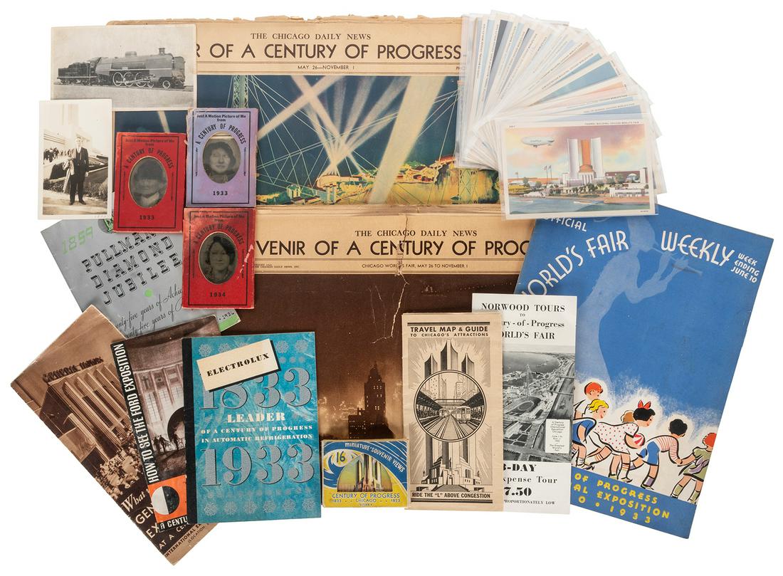 [CHICAGO WORLD’S FAIR EPHEMERA]. A group of 12 pamphlets, g... (1 of 1)
