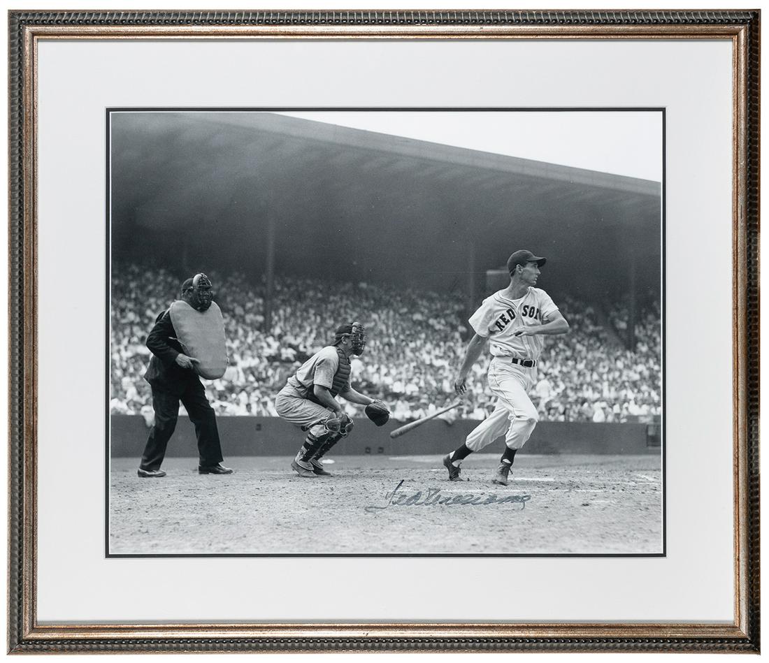 Ted Williams Signed Oversize Photo. Large-format photo of W... (1 of 1)