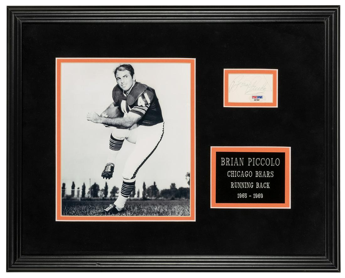 PICCOLO, Brian (1943-1970). Clipped signature of the Chicag... (1 of 1)