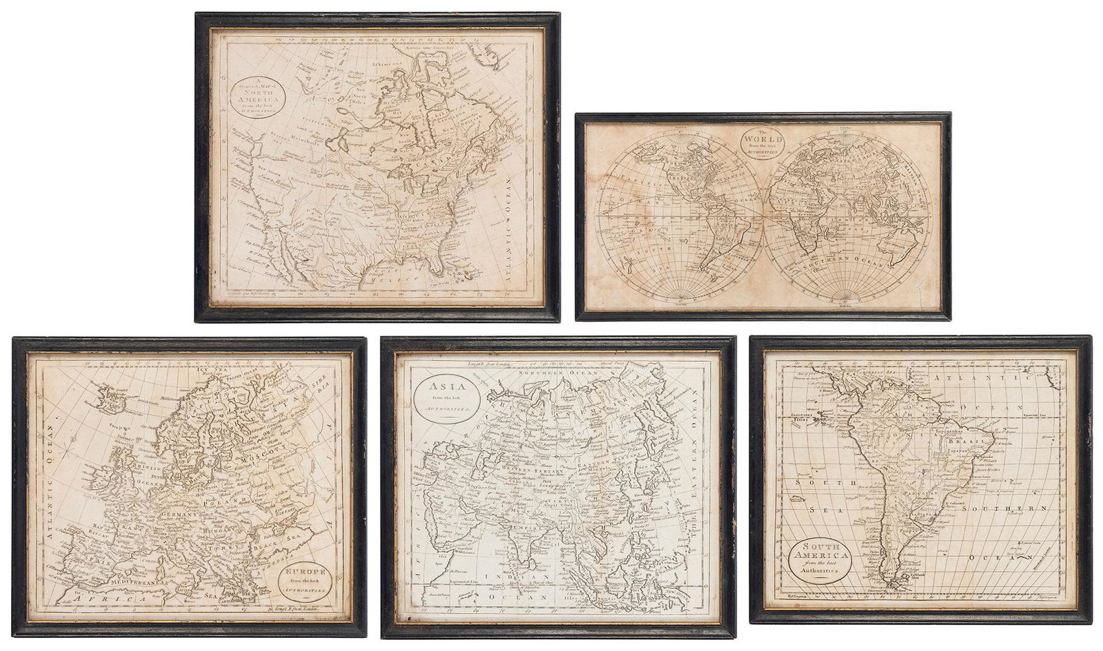 [MAPS]. A group of 5 maps from an early American edition of... (1 of 6)