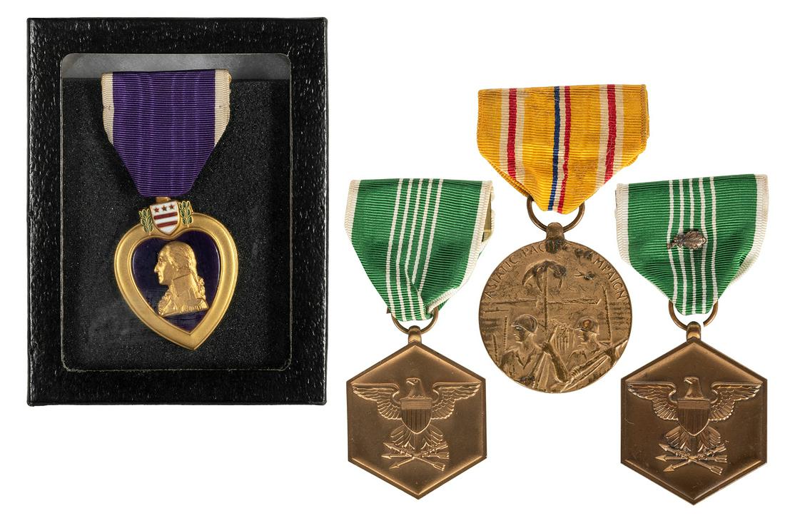 [MEDALS]. [UNITED STATES MILITARY]. A group of 4 Military m... (1 of 3)