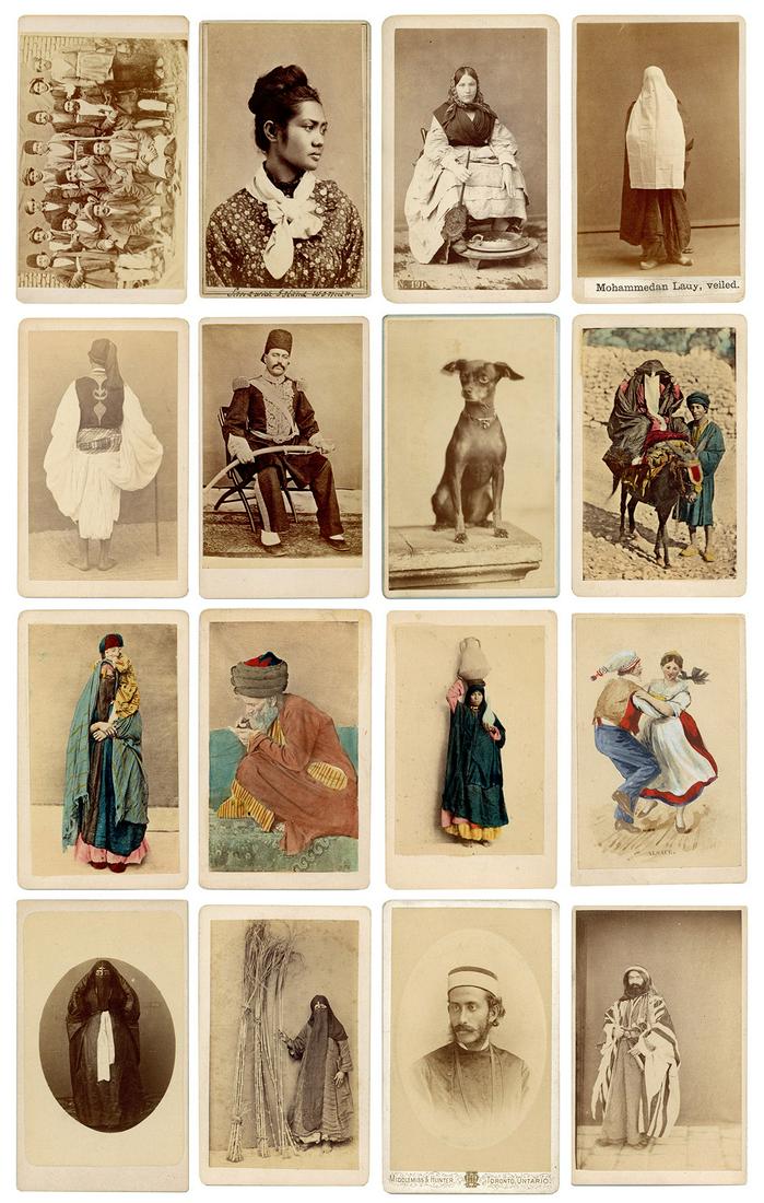[CABINET PHOTOGRAPHS] A group of 16 cartes de visites, main... (1 of 1)