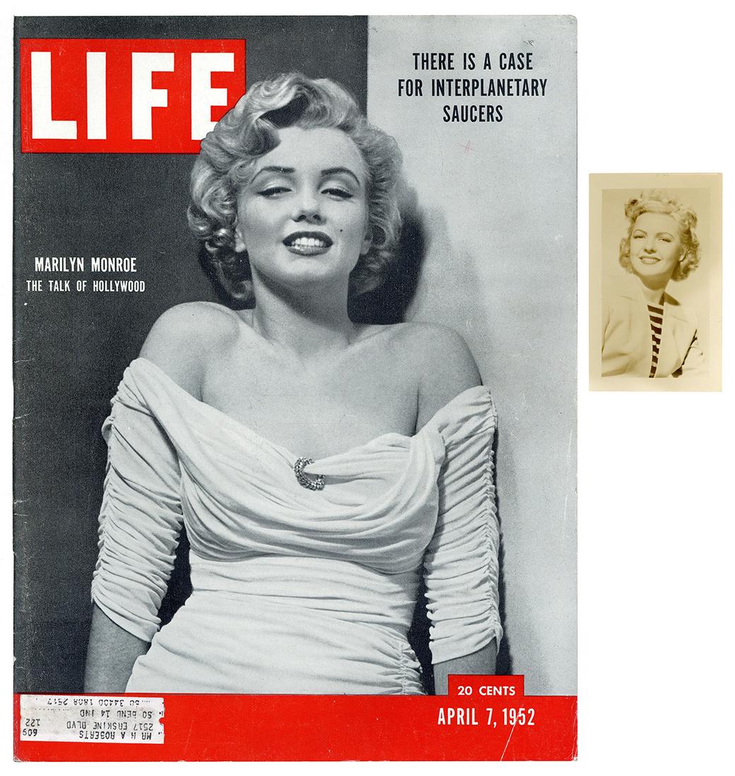 MONROE, Marilyn. Promotional Photo of a 19-year-old Monroe ... (1 of 3)