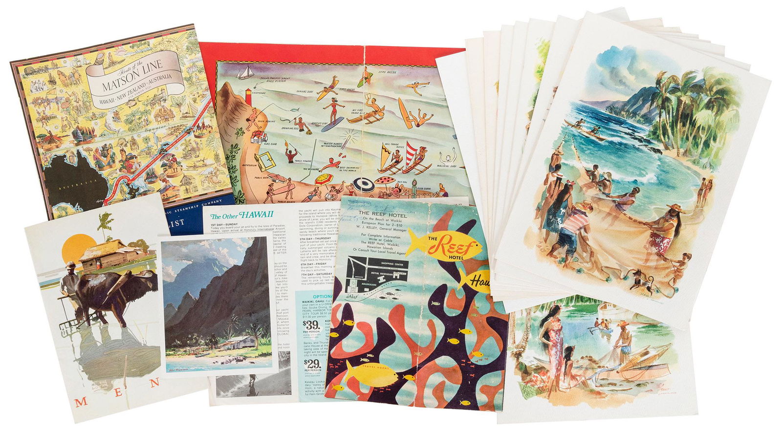 [HAWAII TRAVEL EPHEMERA]. A group of ephemera from cruise l... (1 of 1)