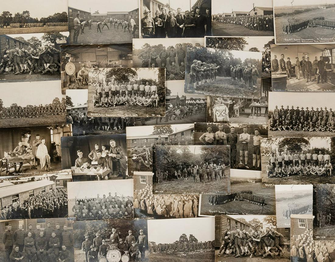 [WORLD WAR I]. A group of 31 real photo postcards of the 84... (1 of 1)
