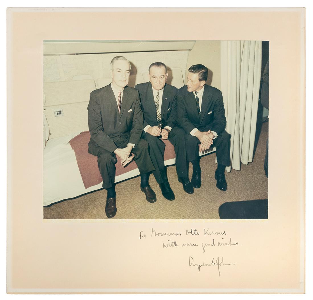 JOHNSON, Lyndon B. (1908-1973). Photograph Inscribed to Ill... (1 of 1)