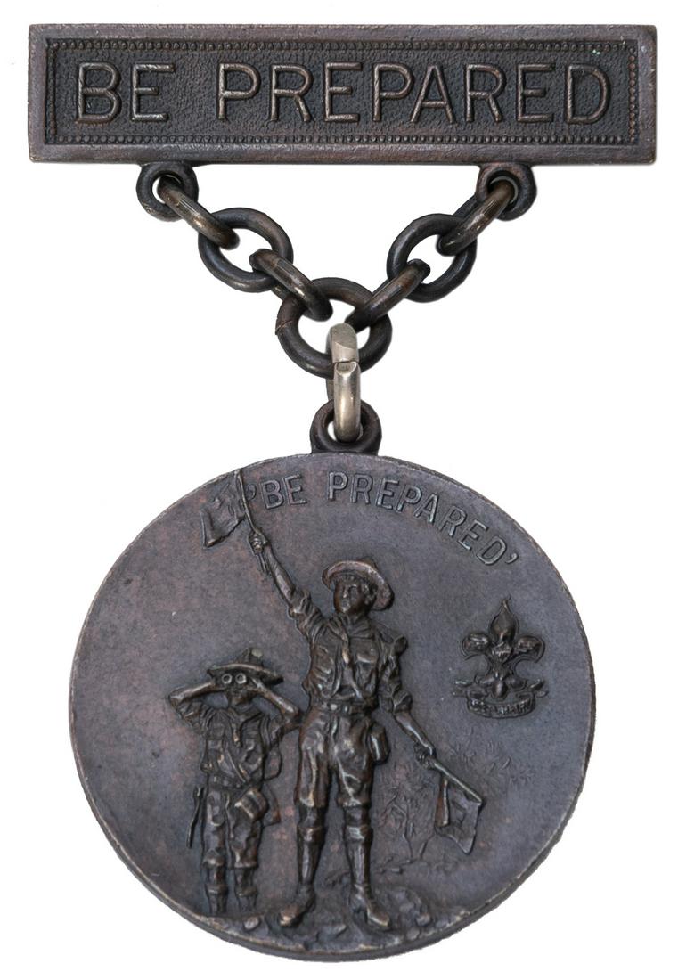 [WOMEN’S SUFFRAGE]. Medal awarded to Boy Scout Fred C. Reed... (1 of 2)