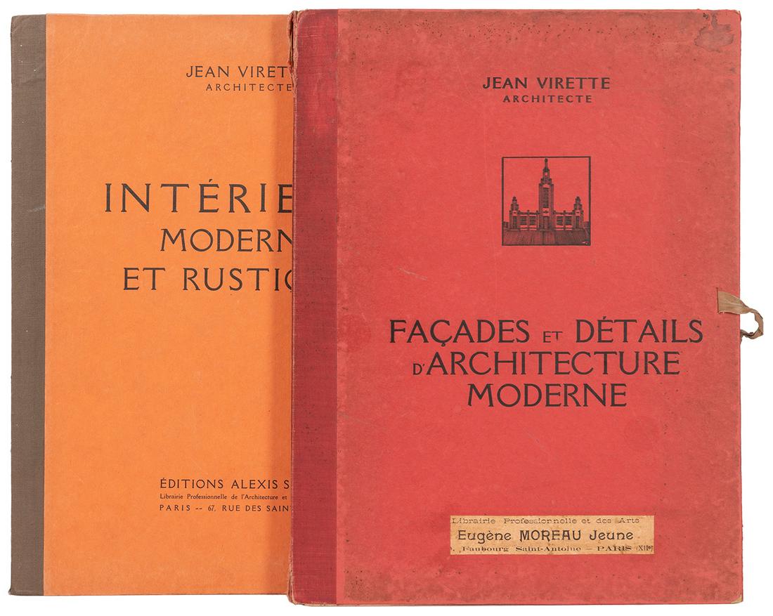 VIRETTE, Jean. A pair of portfolios of plates of architectu... (1 of 3)