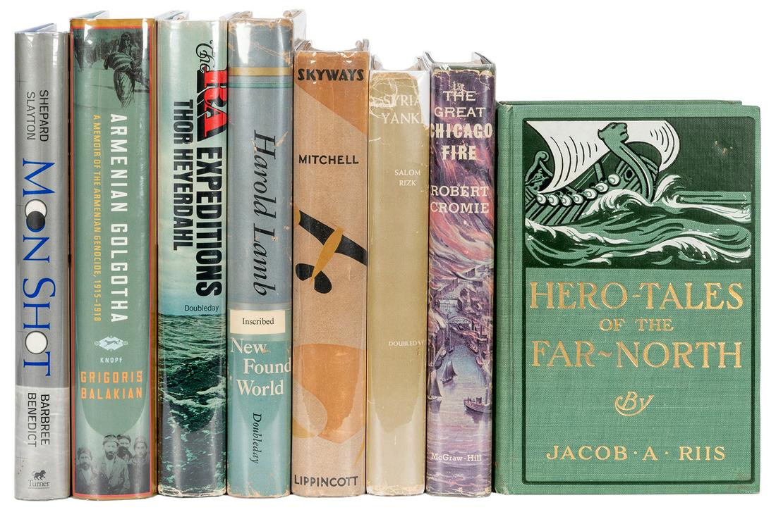 [HISTORY]. A group of 8 volumes, including: BALAKIAN, Grigo...: [HISTORY]. A group of 8 volumes, including: BALAKIAN, Grigoris. Armenian Golgotha. New York: Alfred A. Knopf. 2009. Publisher’s green cloth, dust jacket. SIGNED BY TRANSLATOR. – CROMIE, Ro