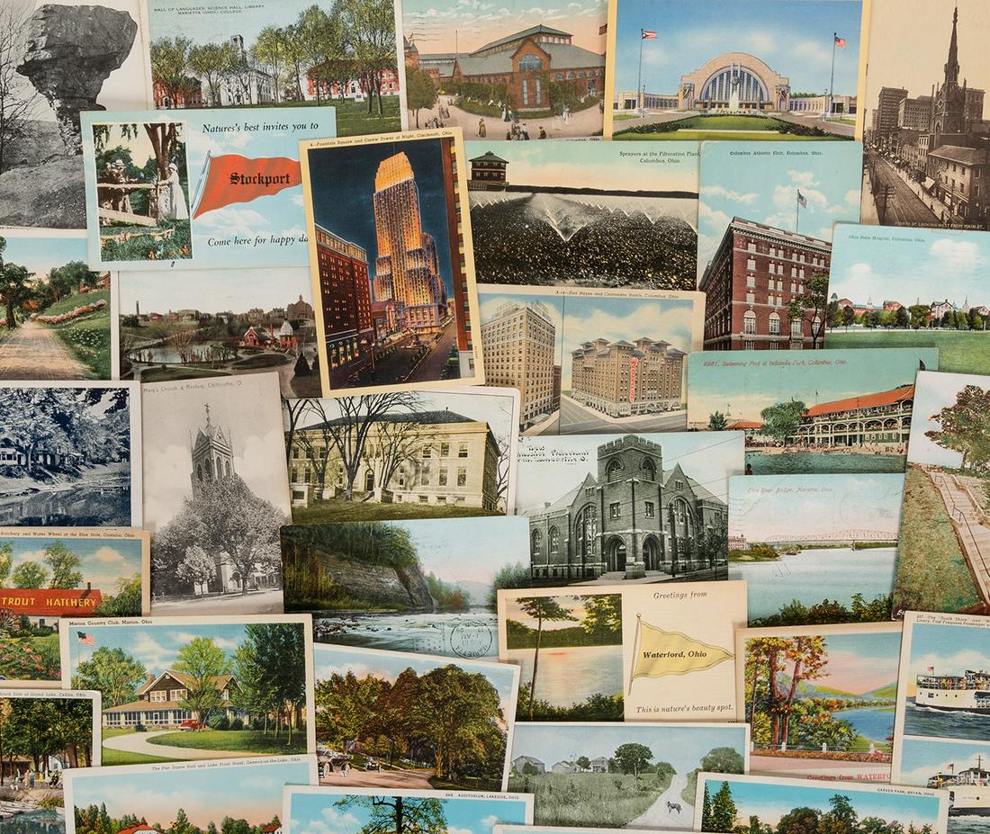 [OHIO]. Collection of Ohio postcards. Collection of over 24... (1 of 1)