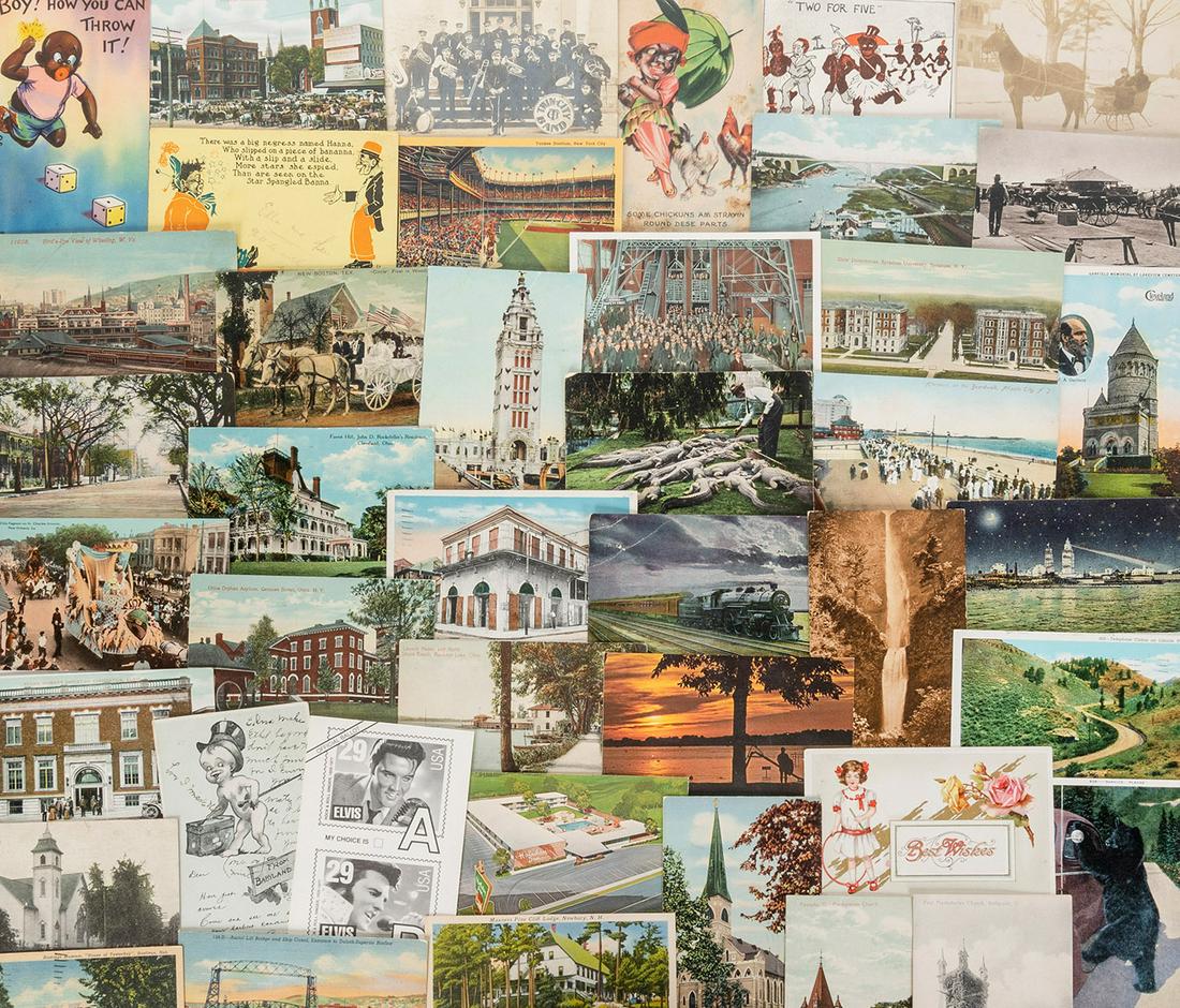 [POSTCARDS]. Massive dealer inventory of vintage U. S. post... (1 of 2)