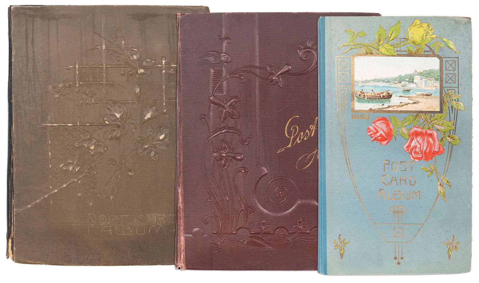 [POSTCARDS]. Vintage albums loaded with postcards. Three al... (1 of 8)