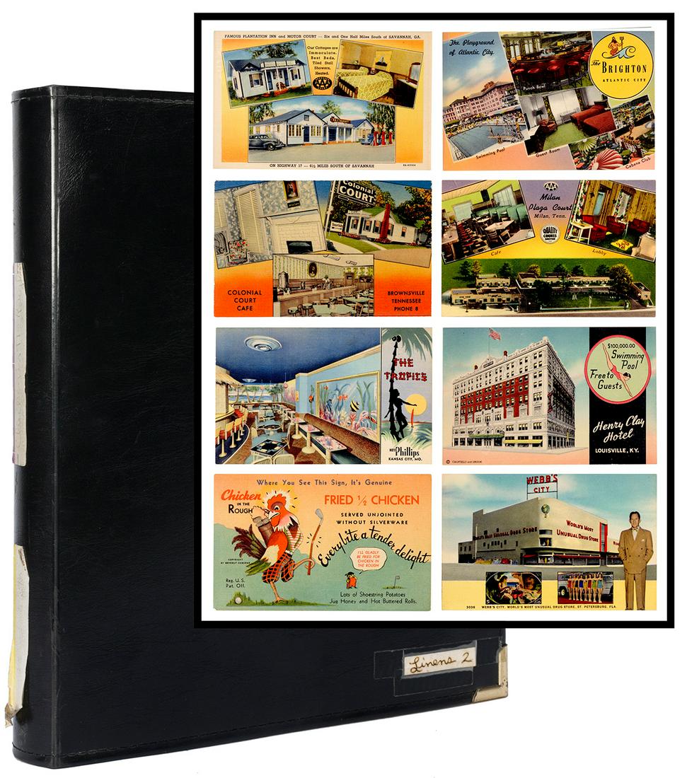 [ROADSIDE ATTRACTIONS]. A collection of nearly 150 postcard... (1 of 4)