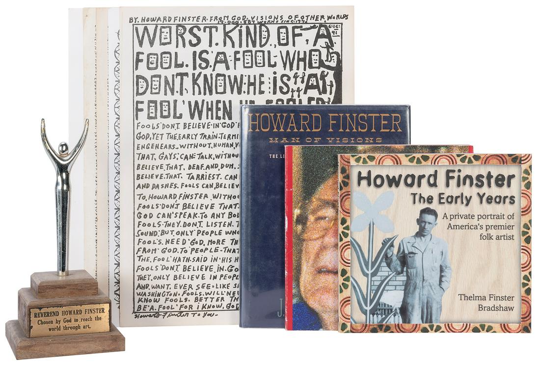 [FINSTER, Howard (American, 1916-2001)]. Trophy / award pre... (1 of 1)