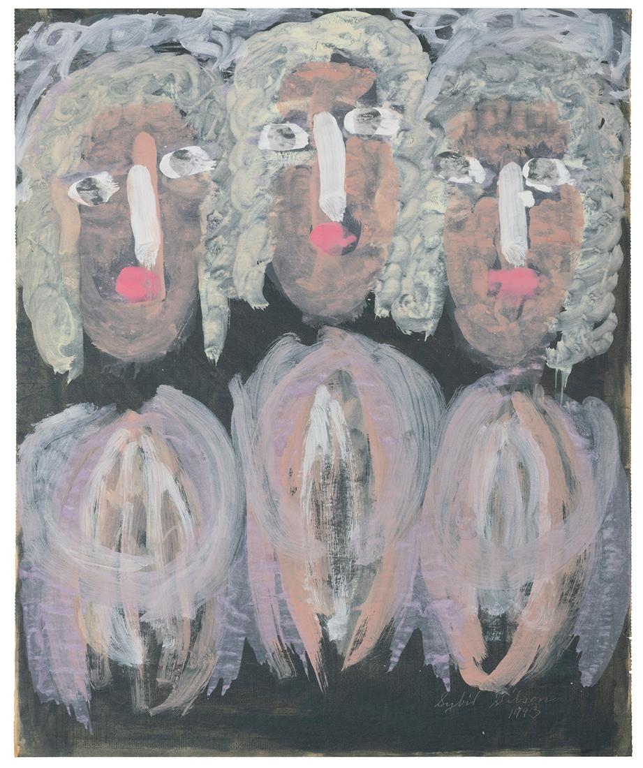 GIBSON, Sybil (American, 1908-1995). Three Women on a Black... (1 of 1)