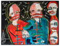 SESOW, Matt (b. 1966). Hostage Heads. 2004. Acrylic on foam...