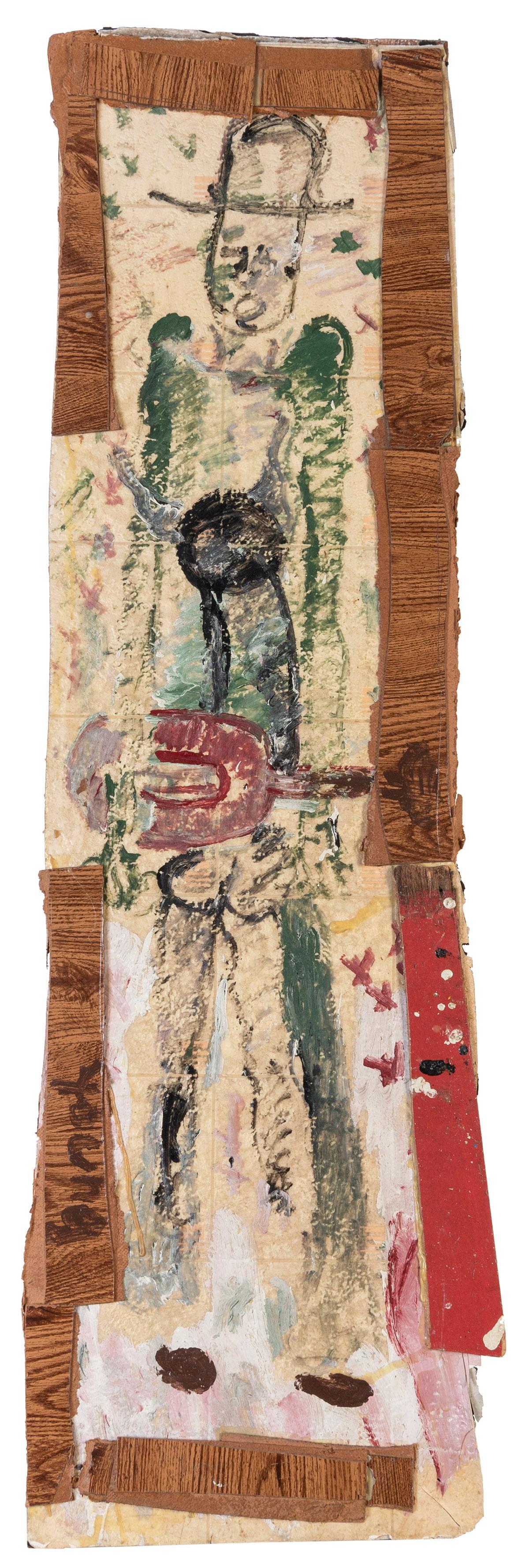 YOUNG, Purvis (American, 1943-2010). Man with Guitar. Oil o... (1 of 1)
