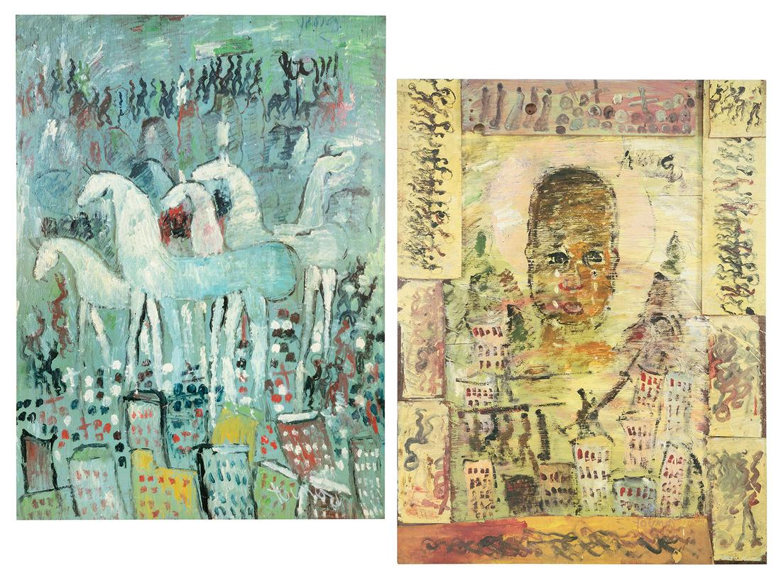 YOUNG, Purvis (American, 1943-2010). Group of 3 signed post... (1 of 4)