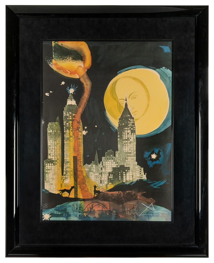 DALI, Salvador (Spanish, 1904-1989). “Manhattan Skyline”. 1... (1 of 1)