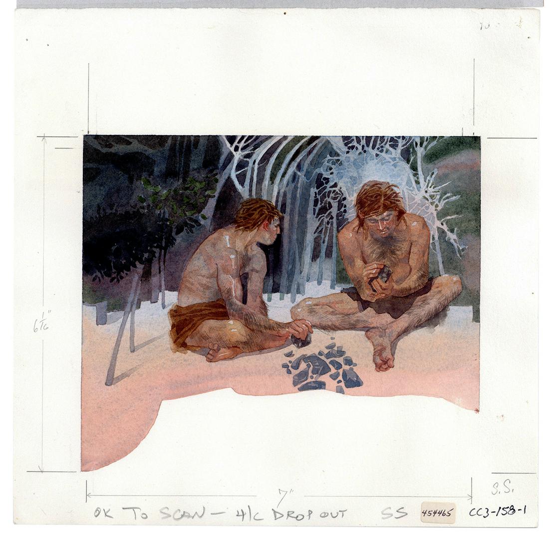 BAXTER, Robert (American, b. 1930). A group of 4 watercolor... (1 of 4)