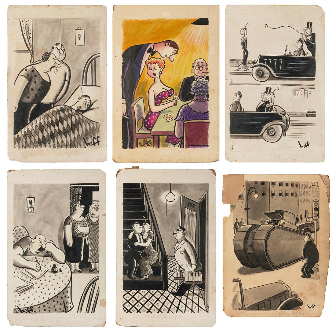 HOFF, Syd (American, 1912-2004). A group of 6 original draw... (1 of 7)