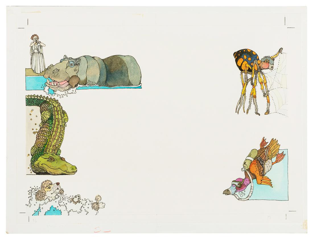 PINKNEY, Jerry (American, 1939-2021). Original watercolor o... (1 of 1)