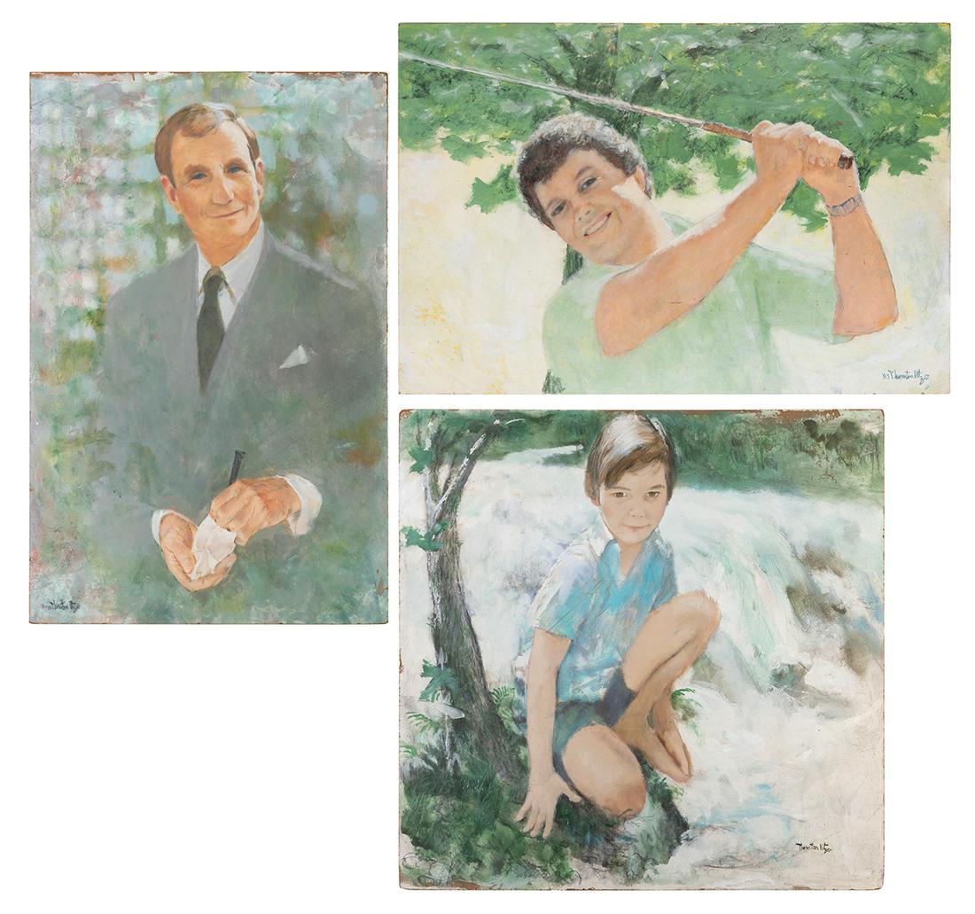 UTZ, Thornton (American, 1914-1999) Group of 3 large portra... (1 of 4)