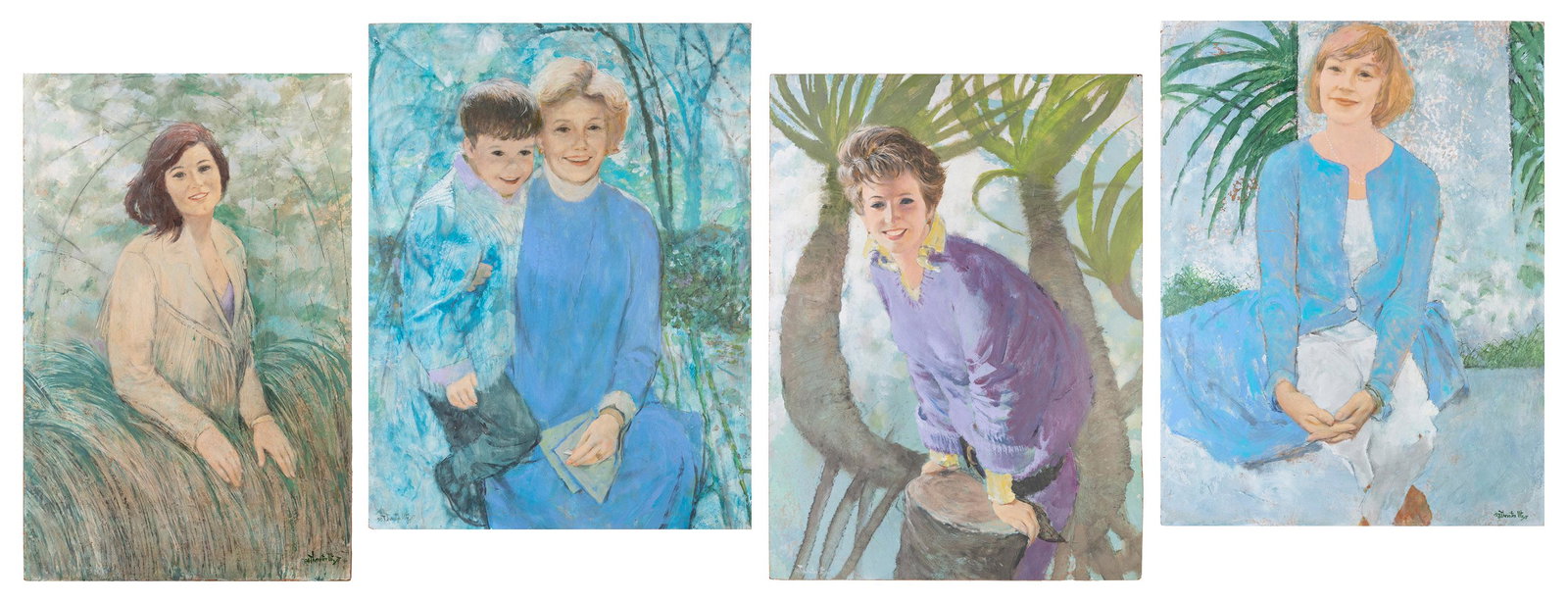 UTZ, Thornton (American, 1914-1999) Group of 4 large portra... (1 of 5)