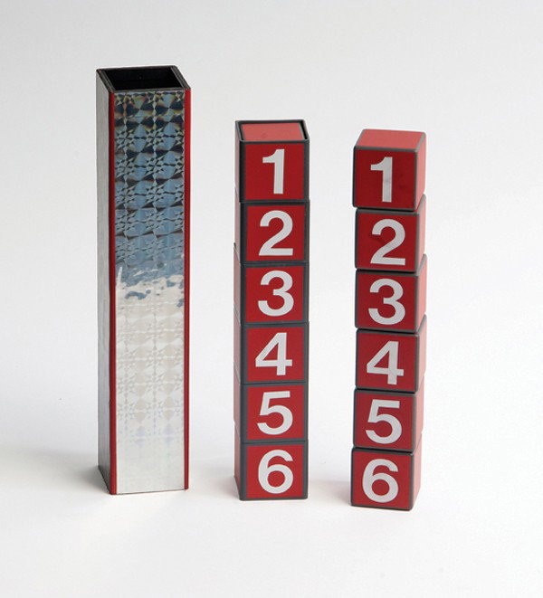 Cuba Libre. European ca 1990. Selbit's Magic Bricks: Cuba Libre. European, ca. 1990. Also known as Selbit's Magic Bricks, the order of six blocks, stacked upon each other and covered by a square tube, magically changes at the magician's command, and in 