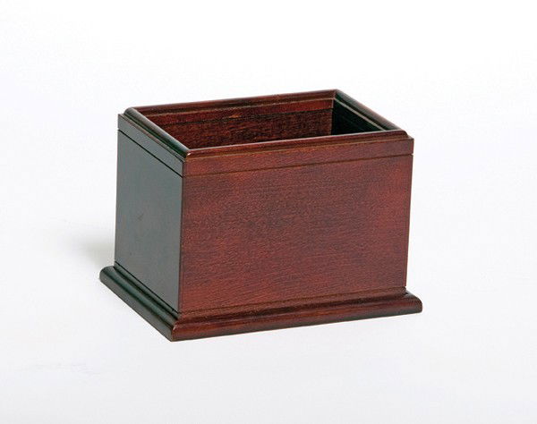 Double-Load Locking Jap Box. LA, F.G. Thayer: Double-Load Locking Jap Box. Los Angeles, F.G. Thayer & Co., ca. 1940. An open-ended mahogany box with removable bottom is repeatedly shown empty, yet the magician can produce handkerchiefs from it at