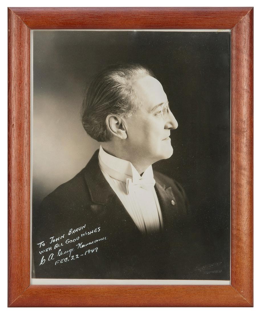 NEWMANN, C. A. George (1880-1952). Signed photograph of The... (1 of 1)