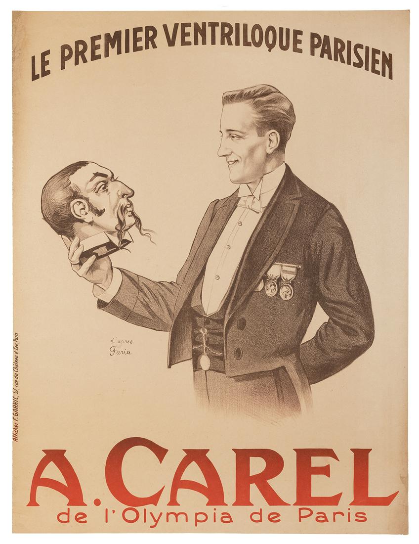 CAREL, A. A. Carel Le Premier Ventriloque Parisien… Paris: ... (1 of 1)